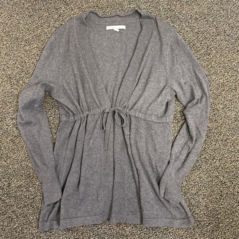 Old Navy gray tie front cardigan - Sz L
